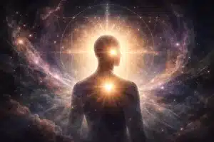Illustrazione concettuale del risveglio spirituale come trasformazione della coscienza e della percezione della realtà